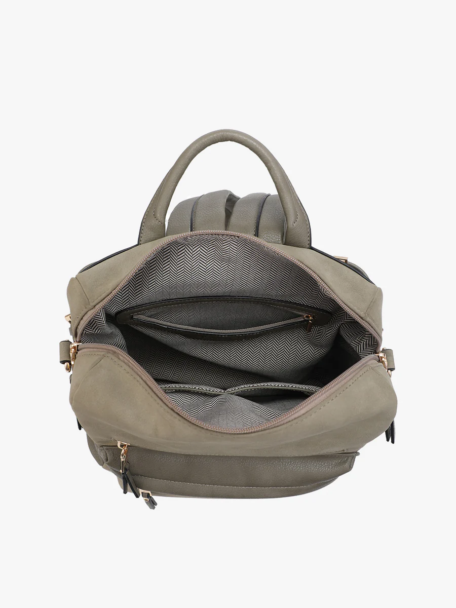 Amelia Vegan Houndstooth Backpack