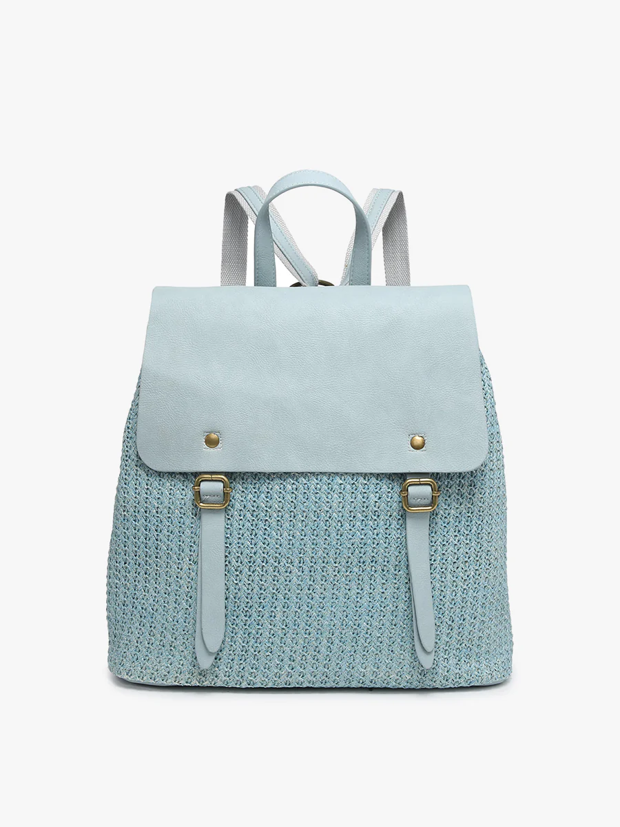 Faye Vegan Woven Backpack