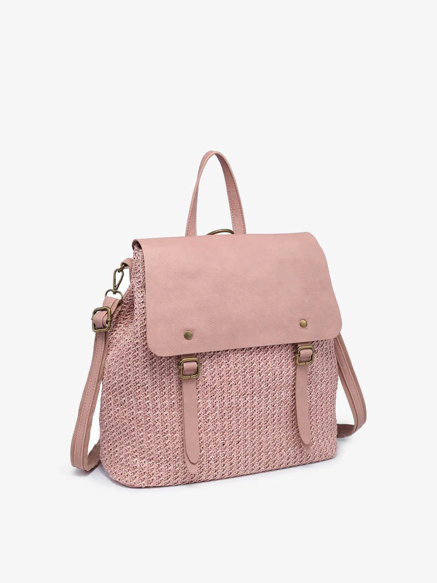 Faye Vegan Woven Backpack